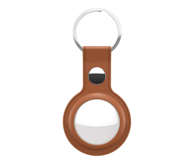 KeyBudz AirTag Keyring skórzane etui ochronne do AirTag tan IEOKBATBR - 1172149 - zdjęcie